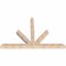 Ekena Millwork Saratoga Smooth Timber Gable Bracket, Douglas Fir, 96"W x 64"H x 5 1/2"D x 5 1/2"F, 16/12 Pitch GBW096X64X0606SAR00SDF - alternate 2